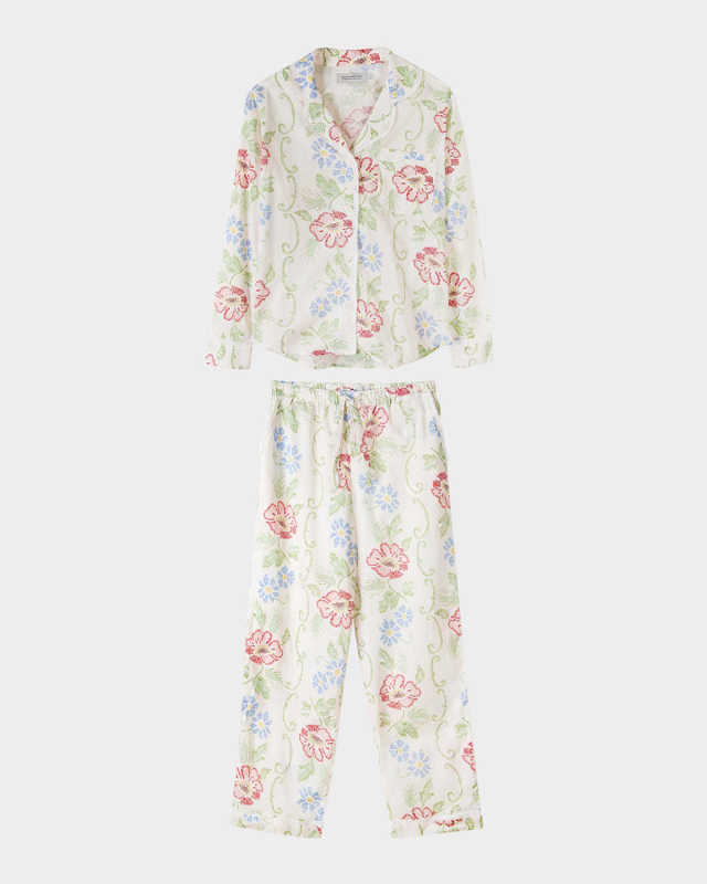 Floral-Print Organic Cotton Pajama Set